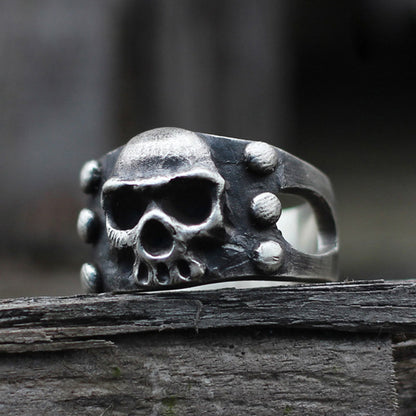 Retro Tough Guy Skull Punk Rock Hip Hop Ring