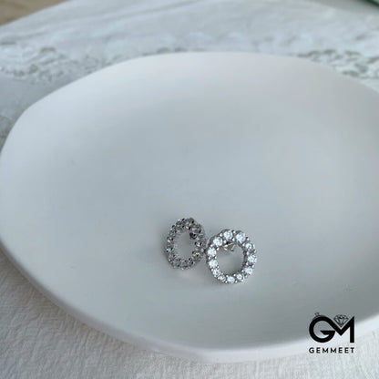 S925 Sterling Silver Zircon Earrings