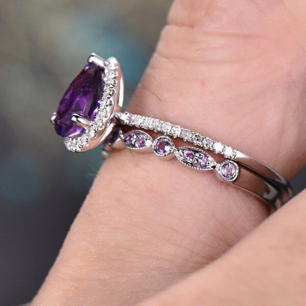 Amethyst Stacking Ring