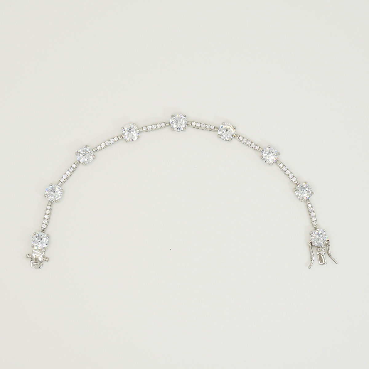 White Gold Common Prong Setting Stones KIARA Bracelet