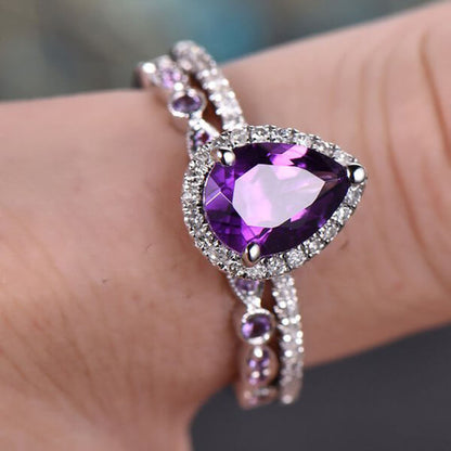 Amethyst Stacking Ring