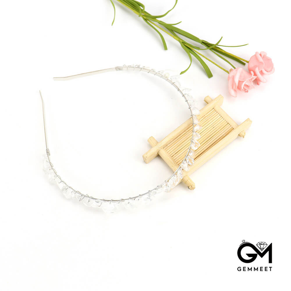 Hand Wound Crystal Crown Alloy Headband