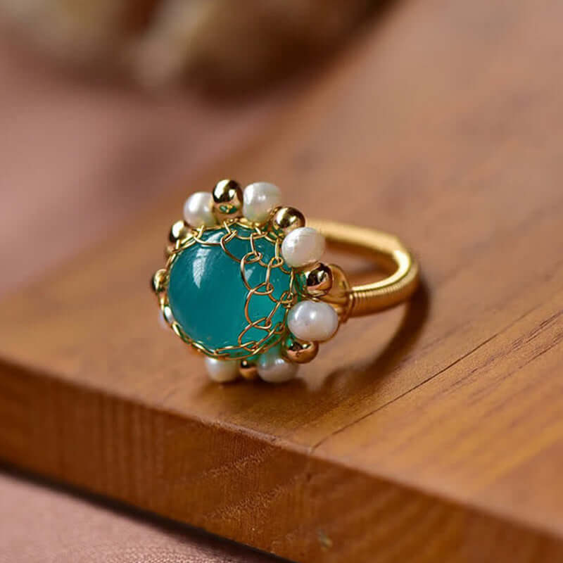 Natural Amazonite Clarity Love Ring