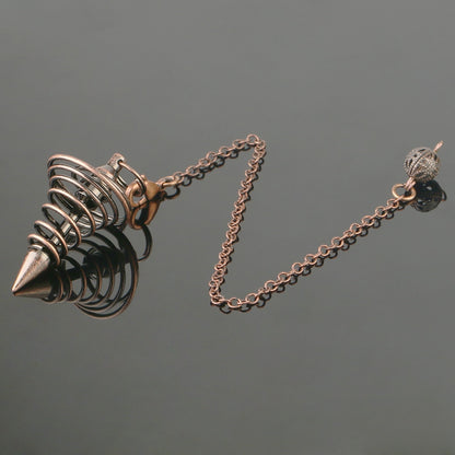 Spiritual Pendulum Spiral Cone Metal Pendant