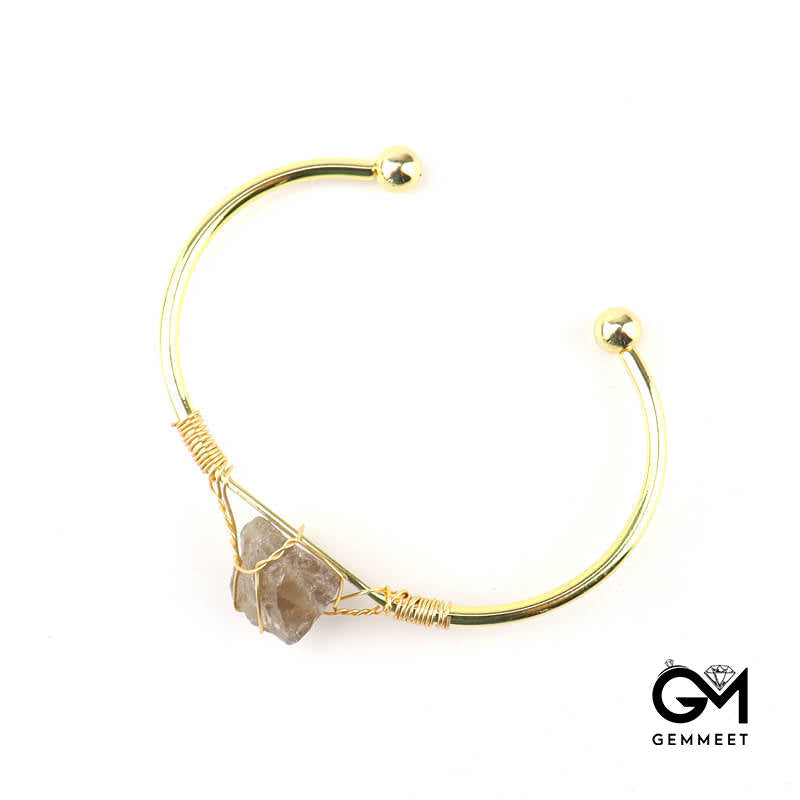 Simple Golden Crystal  Adjustable Bracelet