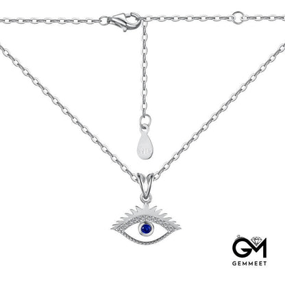 S925 Silver Devil's Eye Necklace