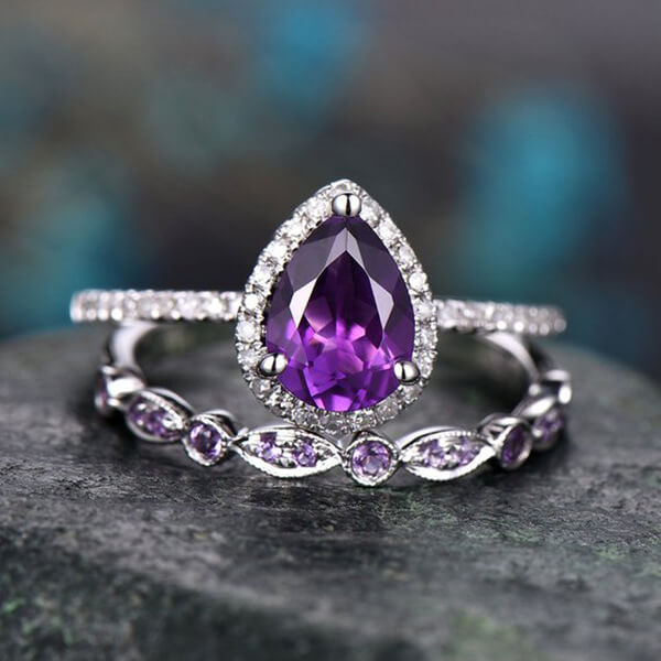 Amethyst Stacking Ring