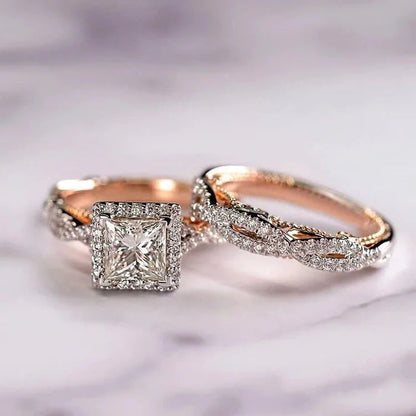 Prince Rose Couple Ring Set