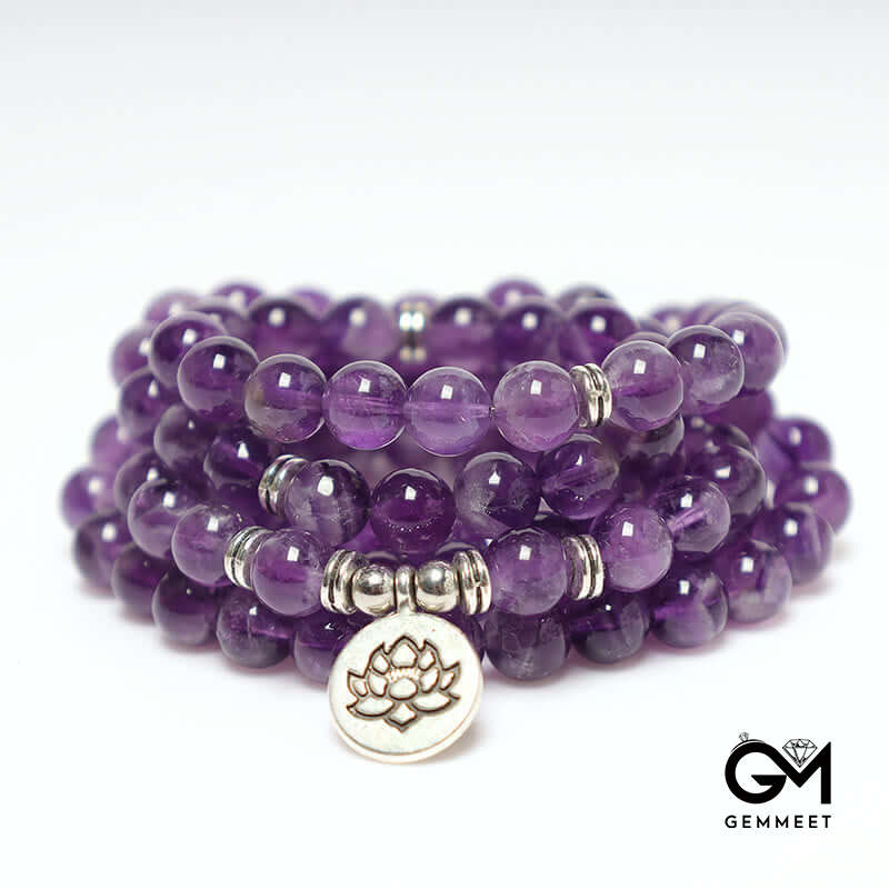 6MM Amethyst Purification Mala Bracelet