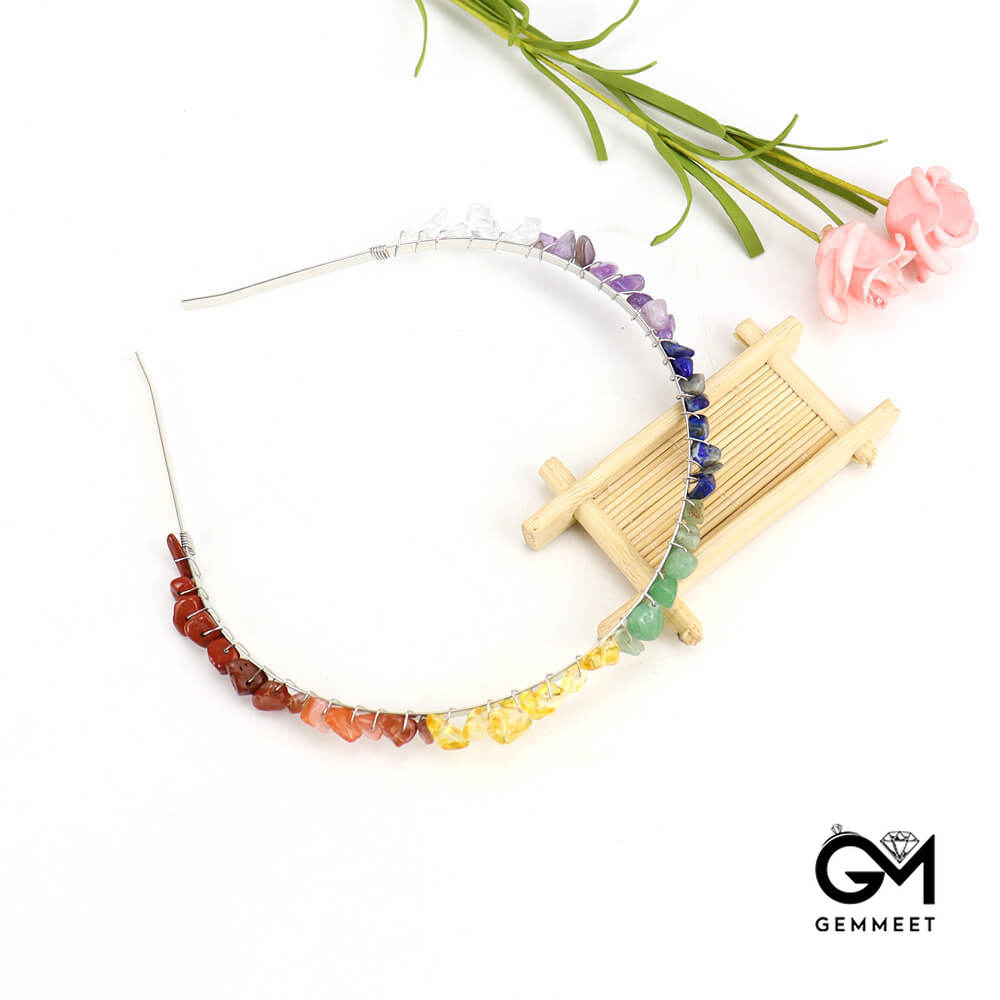 Winding Crystal Stone Crown Headband