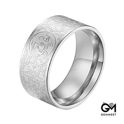 Four Gods Beast Titanium Steel Ring