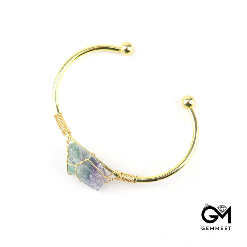 Simple Golden Crystal  Adjustable Bracelet