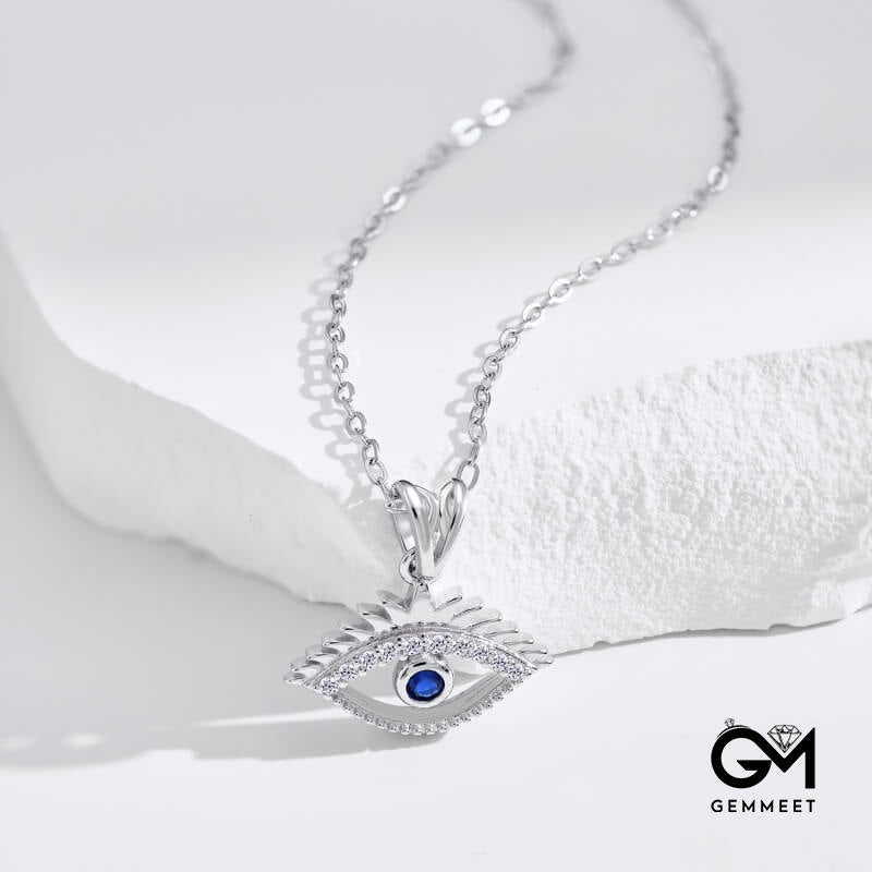 S925 Silver Devil's Eye Necklace