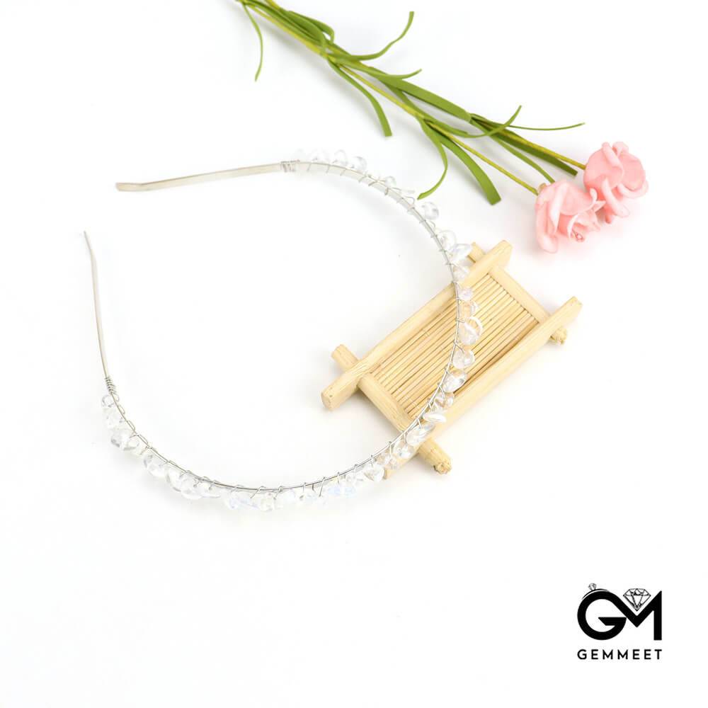 Hand Wound Crystal Crown Headband