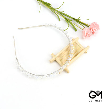 Hand Wound Crystal Crown Headband