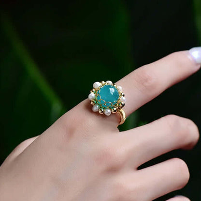 Natural Amazonite Clarity Love Ring