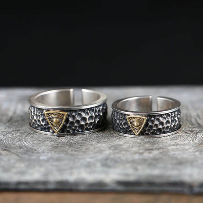 God's Eye ring niche design creative men's and women's fashion rings