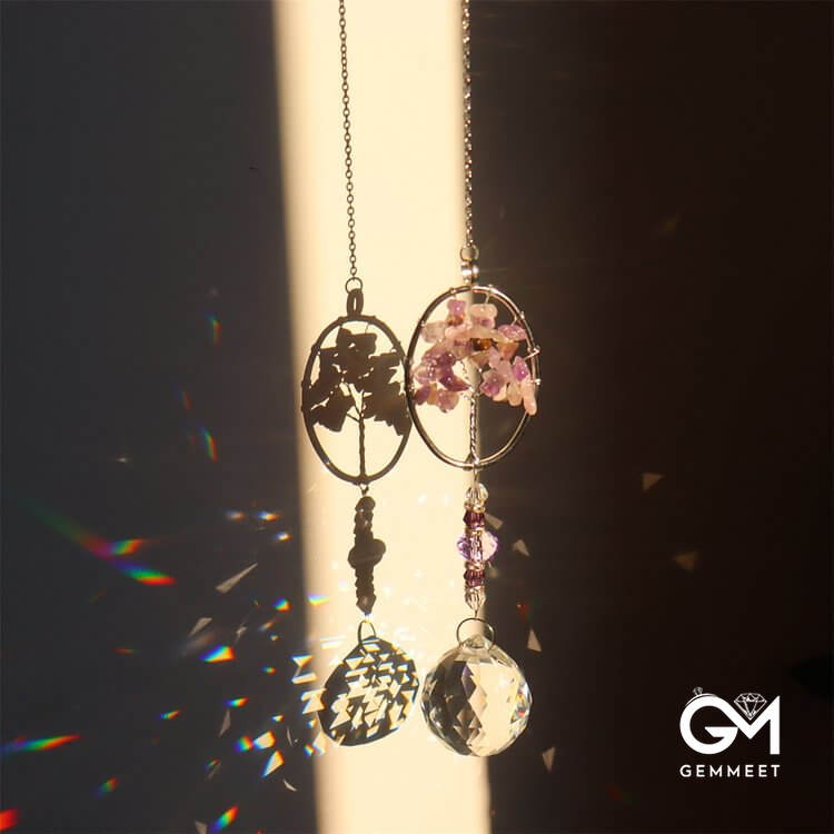 Amethyst Tree Of Life Sun Catcher Wind Chime