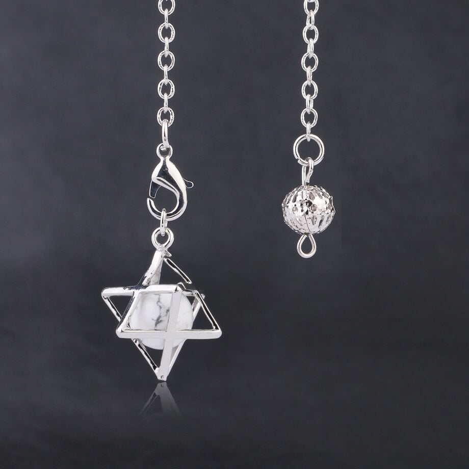 Hollow Metal Hexagon Star Spirit Pendant