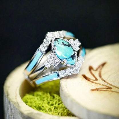 Turquoise Creative 3 - Piece Ring