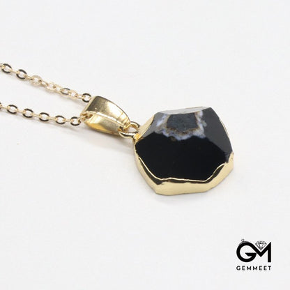 Cut Irregular Pendant Necklace