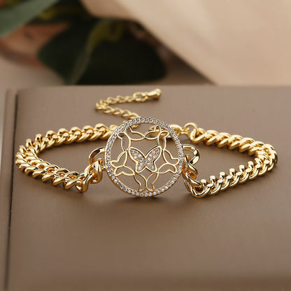 Cute Symbol Pendant Cuban Bracelet