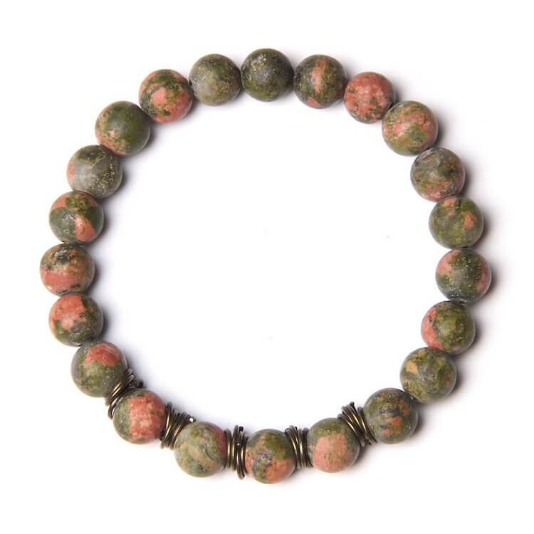 "Inner Peace" Men's Polished Natural Stone Bracelet