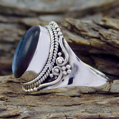 Moonstone Retro Style Healing Ring