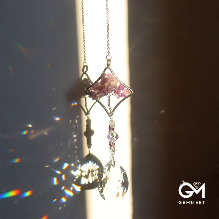 Amethyst Tree Of Life Sun Catcher Wind Chime