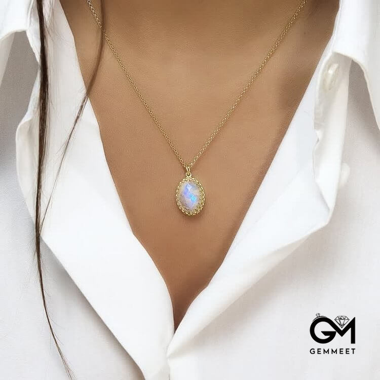 Delicate Natural Opal Necklace