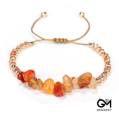 Bohemian Crystal Gravel String Bracelet