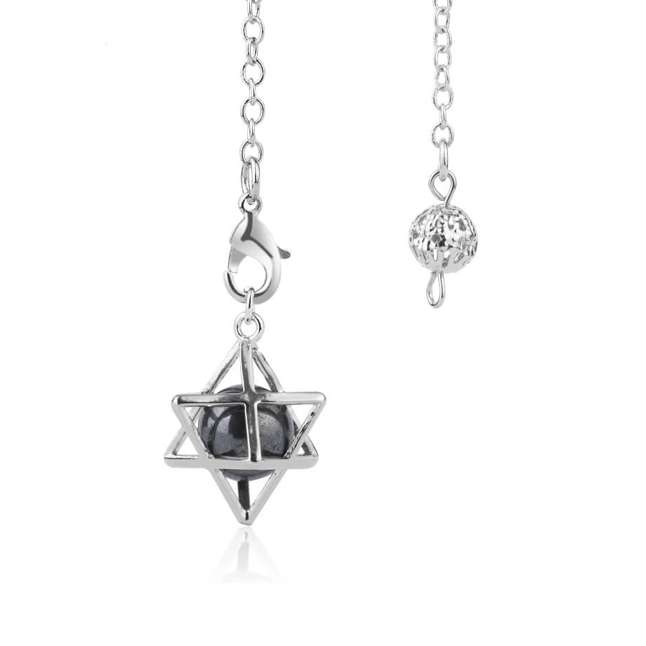 Hollow Metal Hexagon Star Spirit Pendant