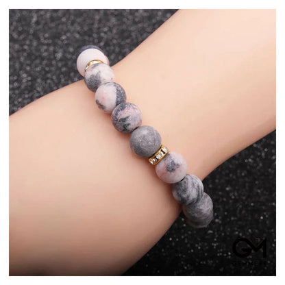 Rodo Stone Frosted Bead Bracelet