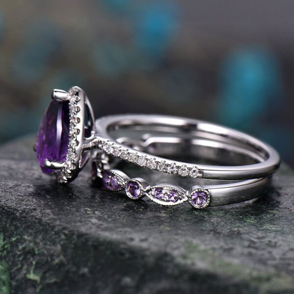 Amethyst Stacking Ring