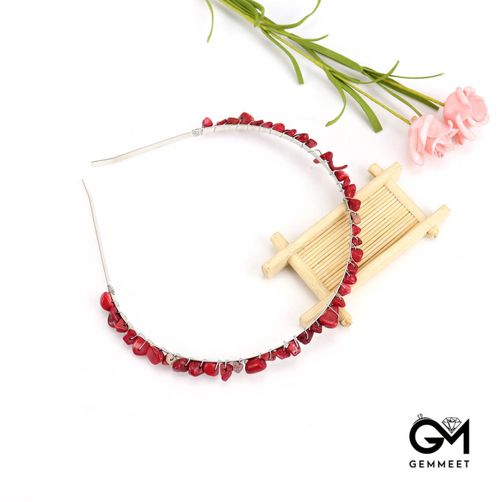 Hand Wound Crystal Crown Alloy Headband