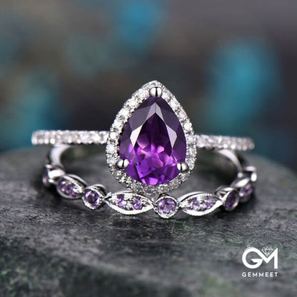 Amethyst Stacking Ring