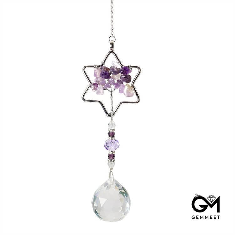 Amethyst Tree Of Life Sun Catcher Wind Chime