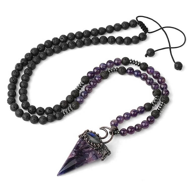 Crystal Meditation Beaded Necklace